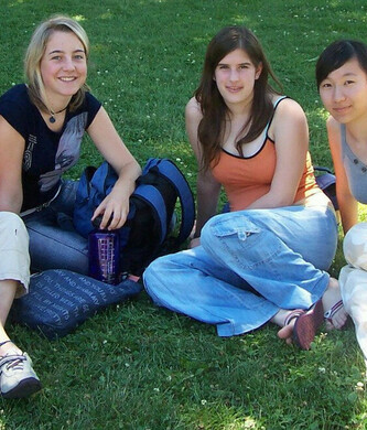 Four Girls Sitting